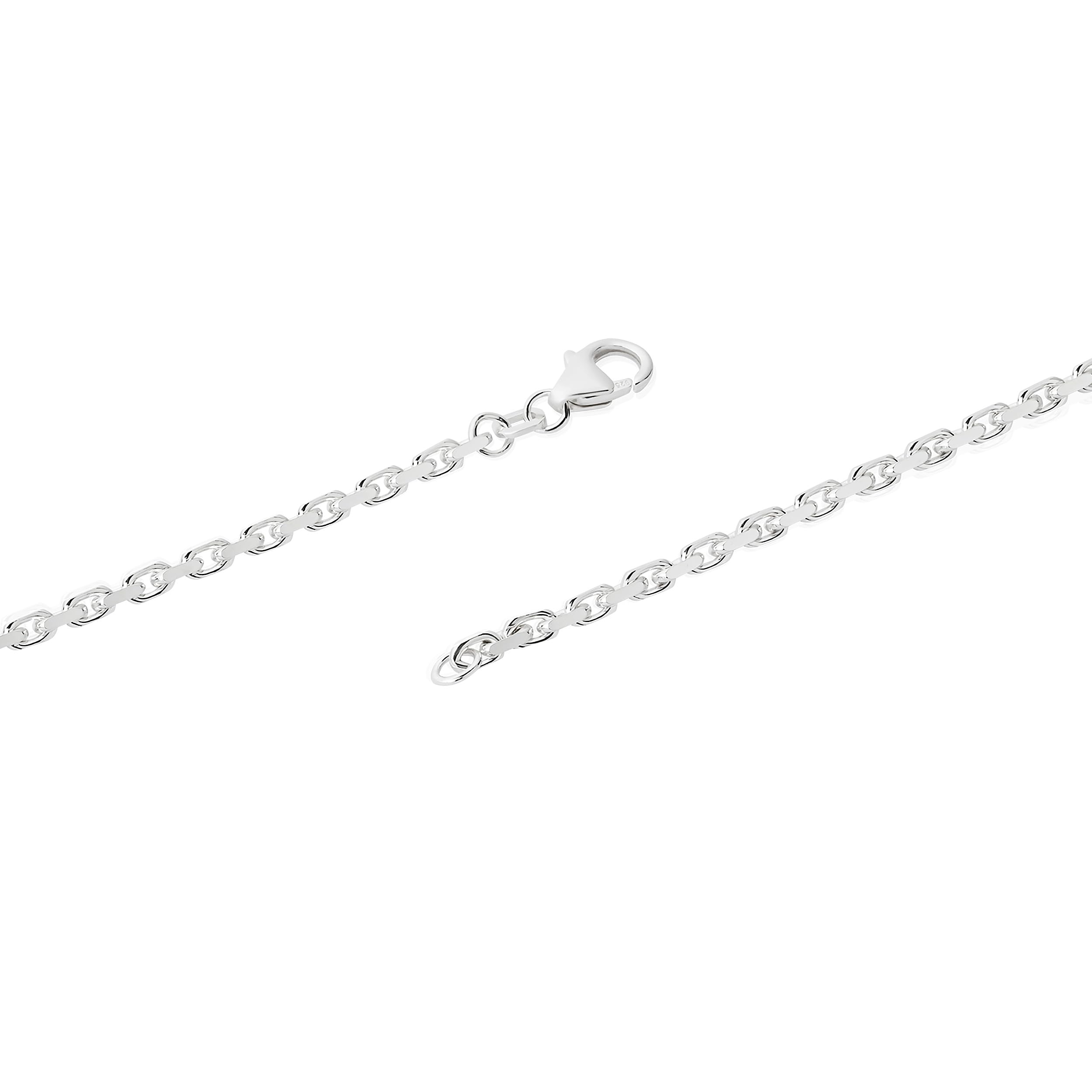 NKlaus Jewellery Ankerkette 925 Silber Collier 42cm 2mm