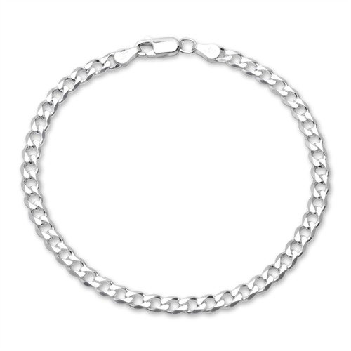 JEWLIX PA0045 Armband 925 Silber 4,5mm Panzerkette