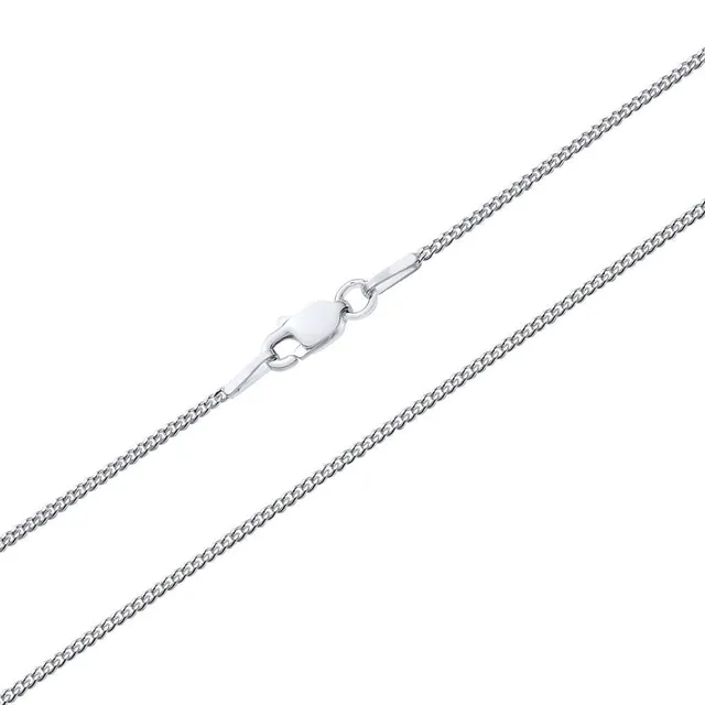JEWLIX Panzerketten Halskette 925 Silber 50 cm 1 mm