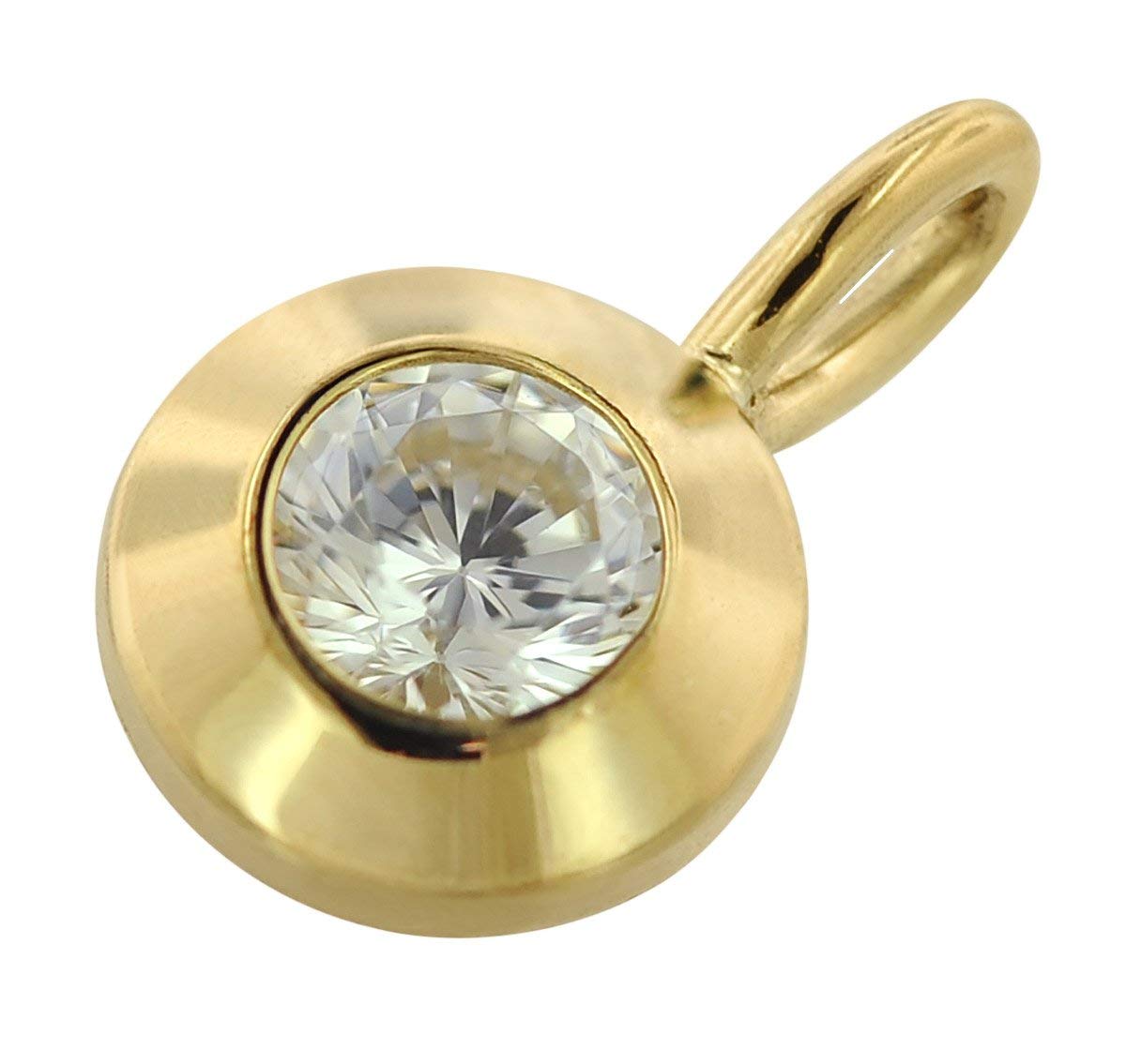 trendor Halsketten 75042 Gold Anhänger Zirkonia Kette 42 cm
