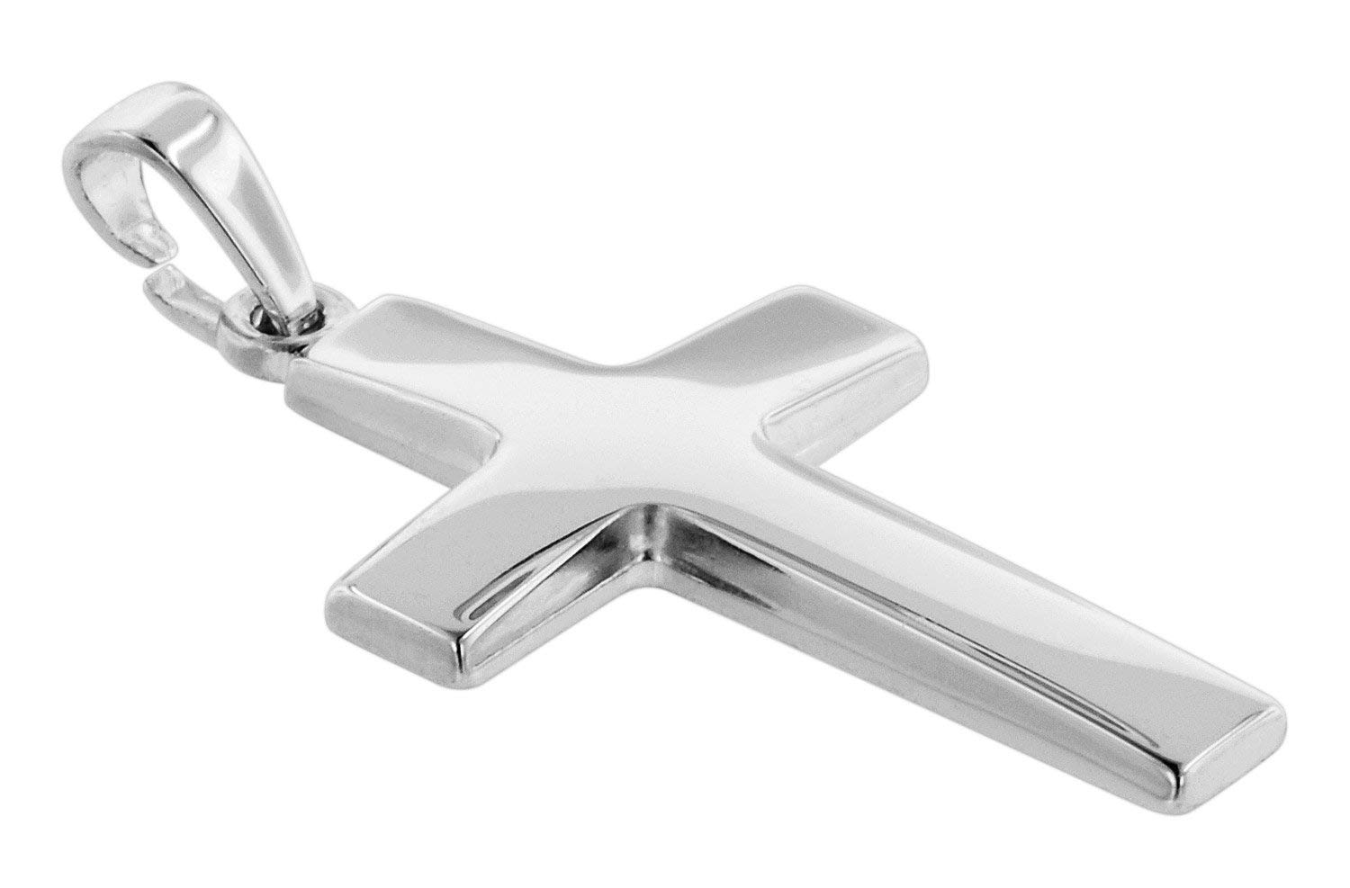 trendor Kreuz Halskette Herren Silber 925 50cm 27mm