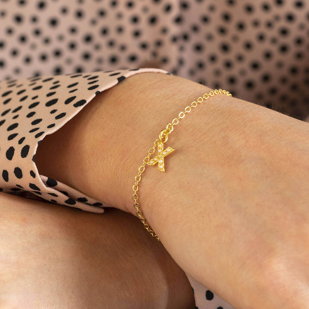 Joy by Corrine Smith Pearl Kiss X Perlenarmband Gold 18cm