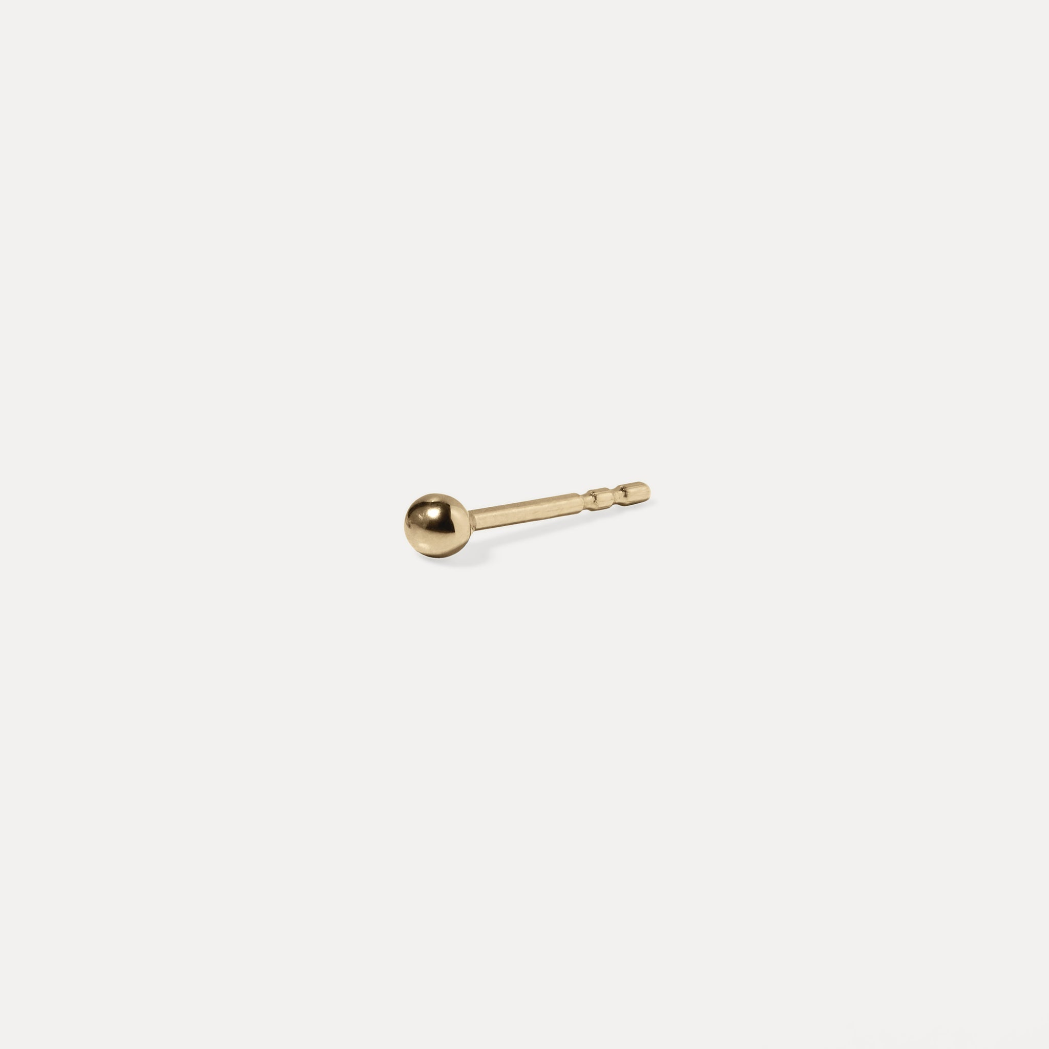 Stilnest Dot Ohrstecker Single 585 Gold 3 mm
