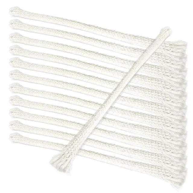 NKlaus Wicks Ersatzdochte Baumwolle 8 mm 20 cm 12 Stück