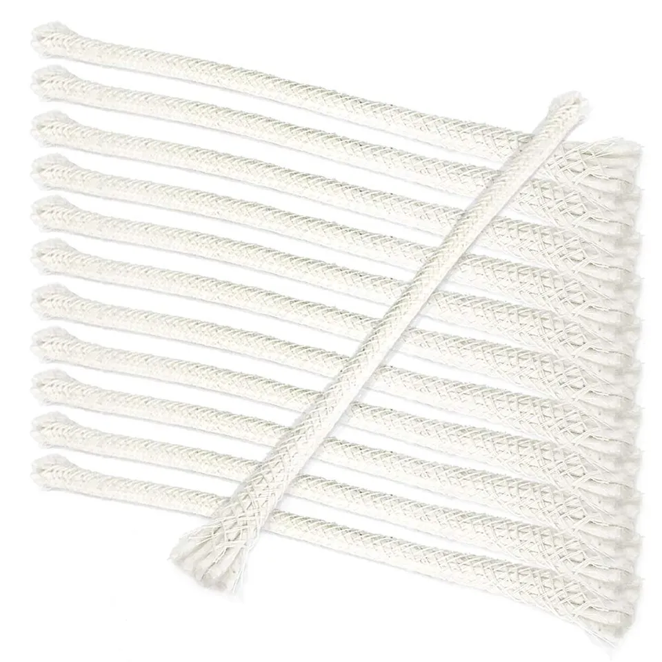 NKlaus Wicks Ersatzdochte Baumwolle 8 mm 20 cm 12 Stück