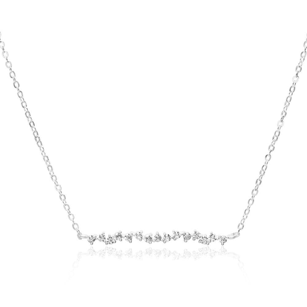JEWLIX Ketten mit Anhänger Silberkette 925er Zirkonia Damen