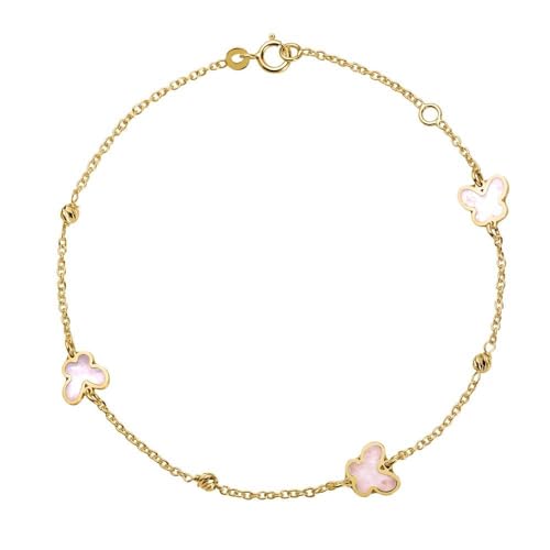 JEWLIX ID-Armbänder Schmetterlingsarmband 585er Gold Damen