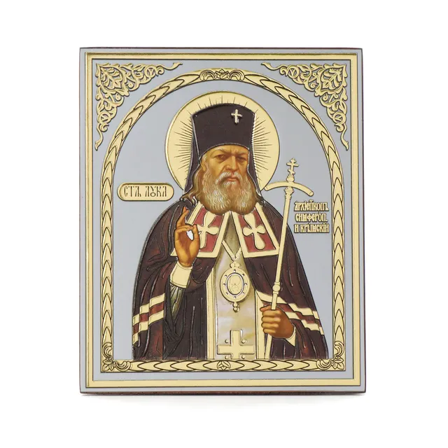 NKlaus Religious Icons Hl. Lukas Holz-Ikone 10x12cm