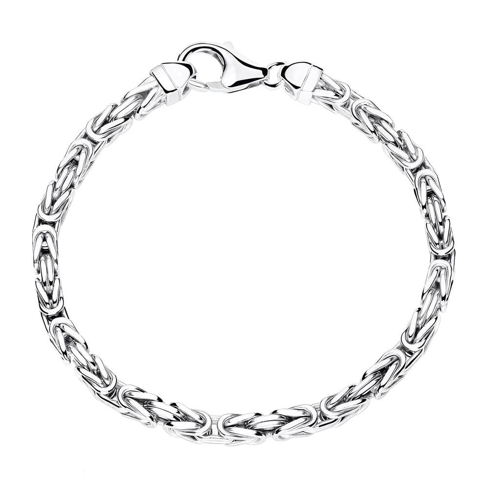 JEWLIX Königsarmband Silber 925 4 mm 19 cm Armband