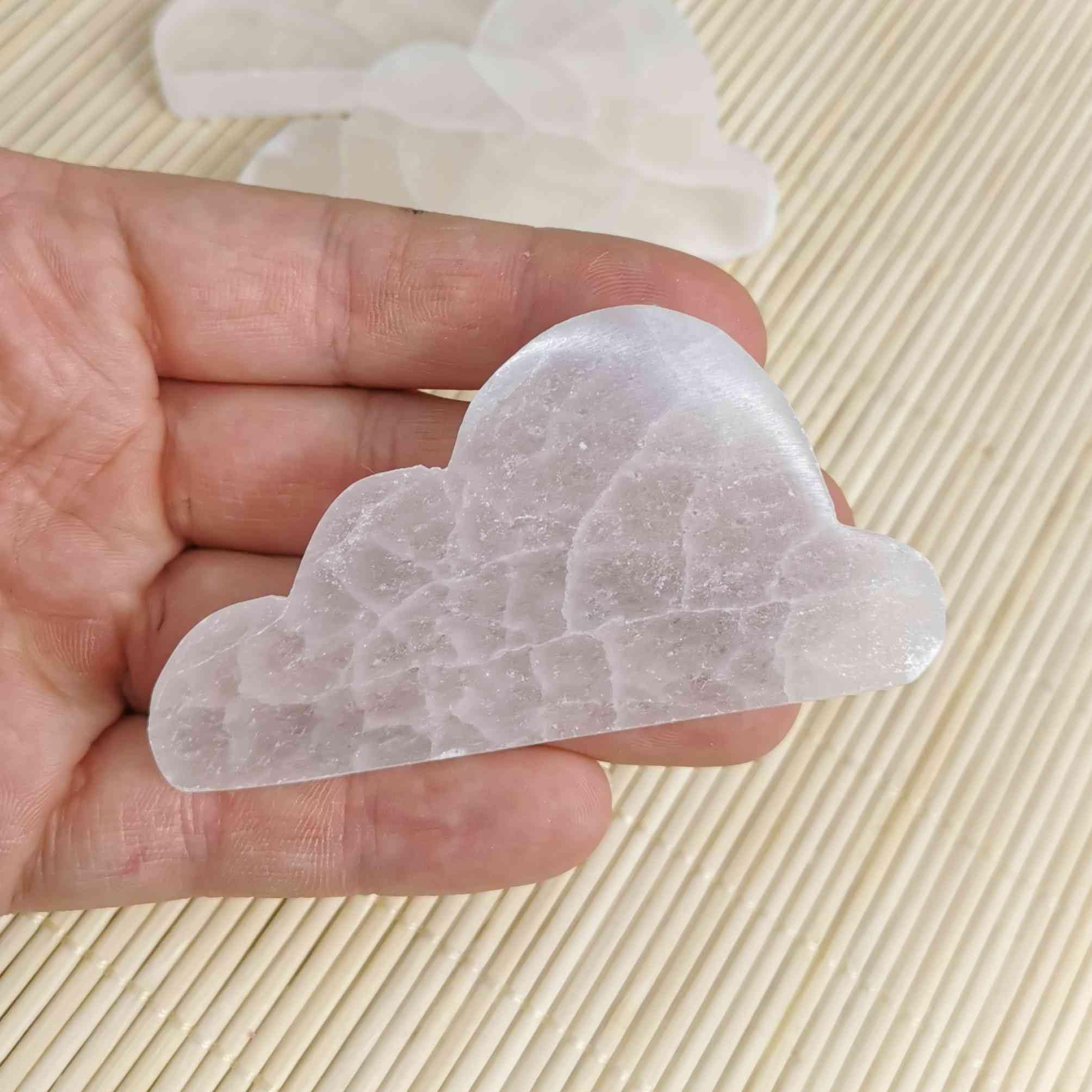 NKlaus HEALING CRYSTALS Selenit Ladeplatte Wolke 8cm 1Stk