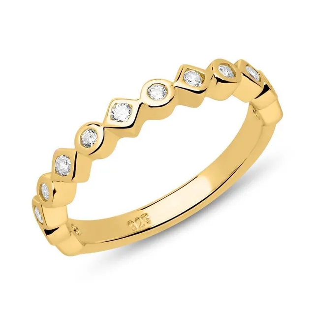 JEWLIX SR0421 Ring 925er Silber vergoldet Zirkonia Gr. 56
