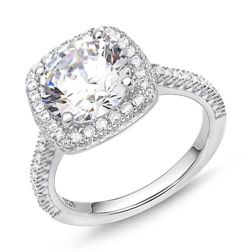 JEWLIX VR0124 Verlobungsring Silber 50mm Zirkonia
