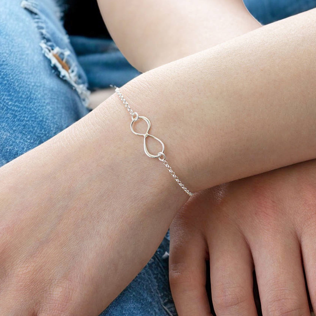 Joy Sterling Silver Infinity Armband Silber 925