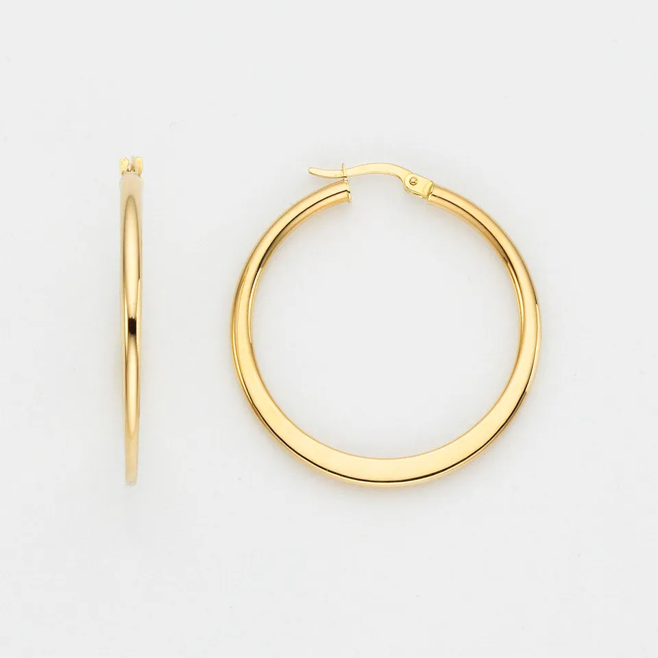Eugen Rühle Ohrschmuck Creolen Bügel 2,3x35mm 585 Gold