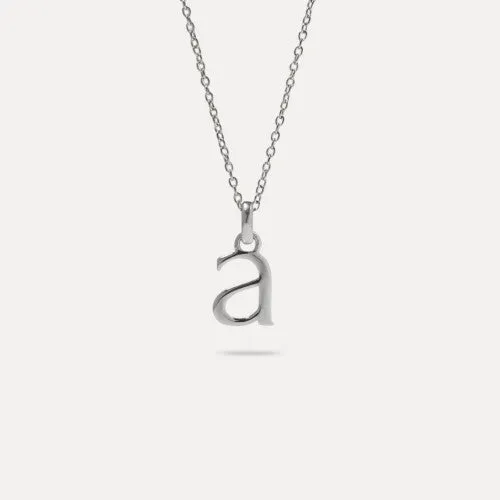 Stilnest Initial Ankerkette 925 Silber Buchstabe 45 cm