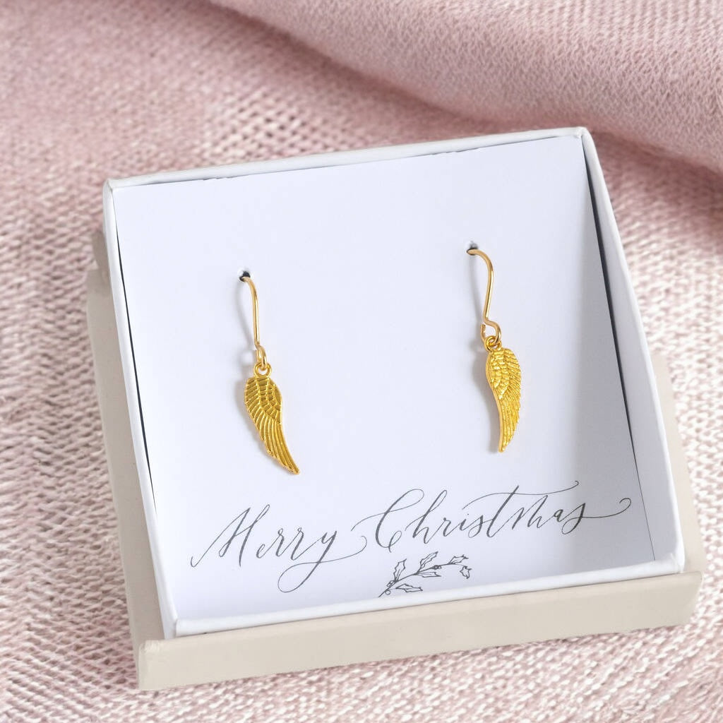 Joy by Corrine Smith Angel Wing Ohrringe Gold 1,8 cm
