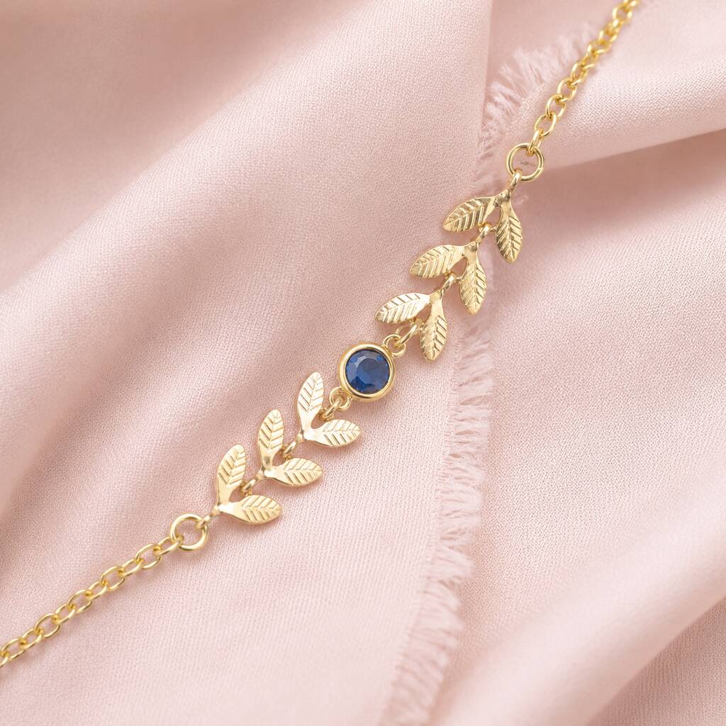 Joy by Corrine Smith Vine Armband Gold Geburtsstein Kristall