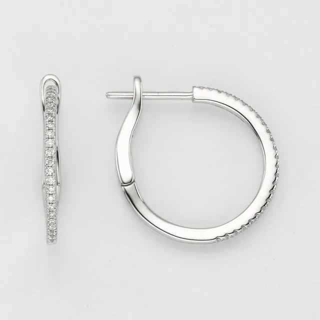 Eugen Rühle Ohrschmuck 80.7887 Klappcreolen 585 Gold 0,18ct