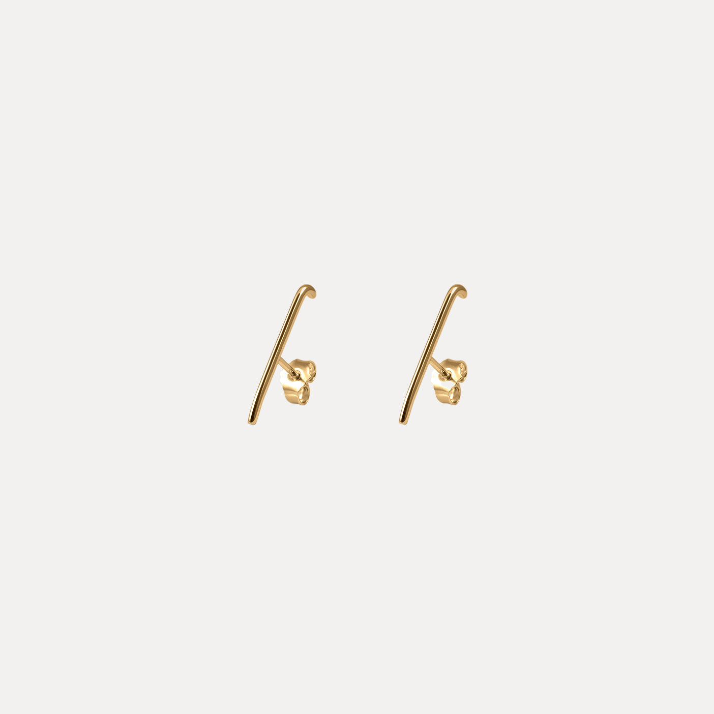Stilnest Bar Staple Ohrstecker Silber minimalistisch