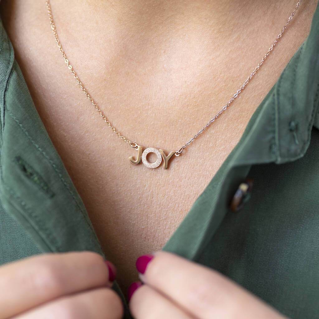 Joy by Corrine Smith JOY Positive Halskette Gold 45cm