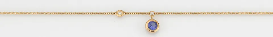 Eugen Rühle Colliers 41.5108 Collier Tansanit Brillant 585 Gold