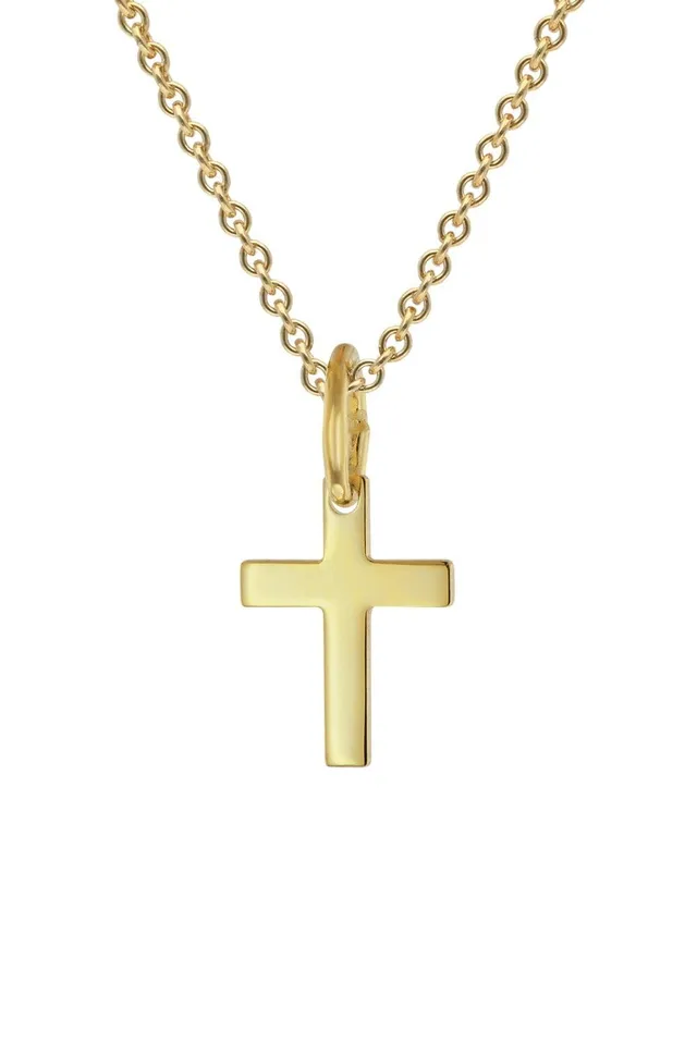 trendor Halsketten Kreuz-Anhänger 333 Gold Kinder Halskette