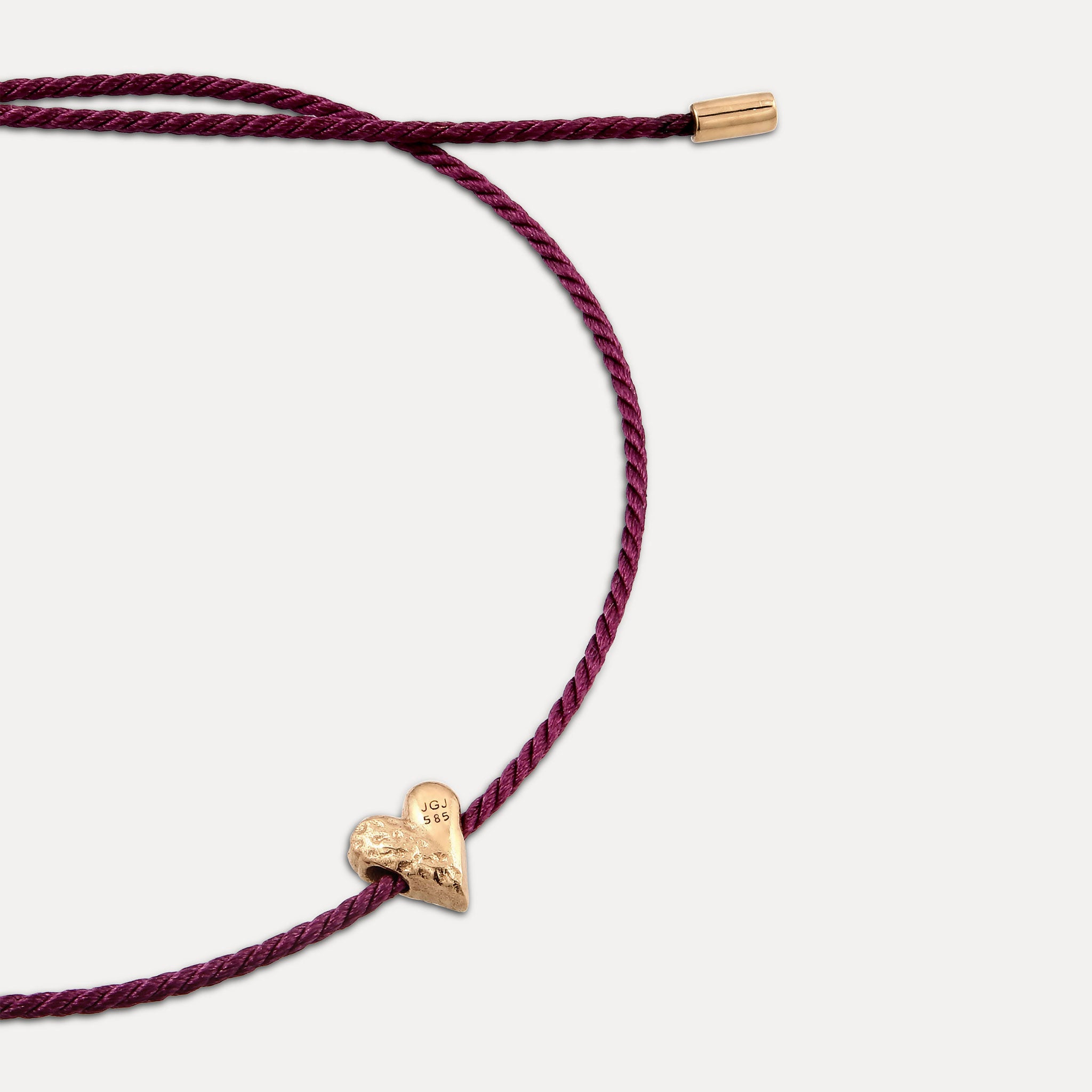 Stilnest Tiny Heart Armband 585 Gold 16 cm Massivgold