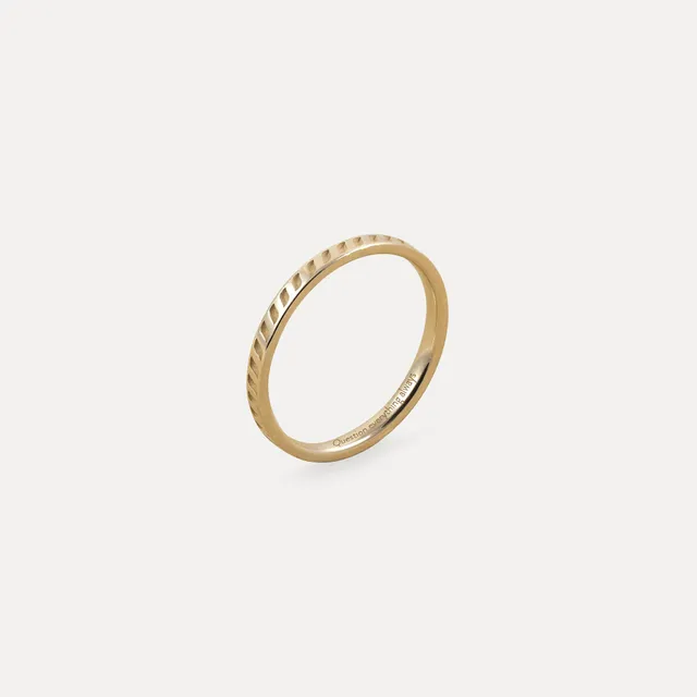 Stilnest The Braided Fair Band Ring 585 Fairtrade-Gold 52