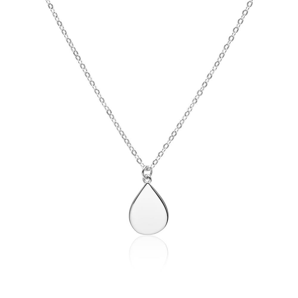 JEWLIX Ketten mit Anhänger Halskette Tropfen Sterlingsilber