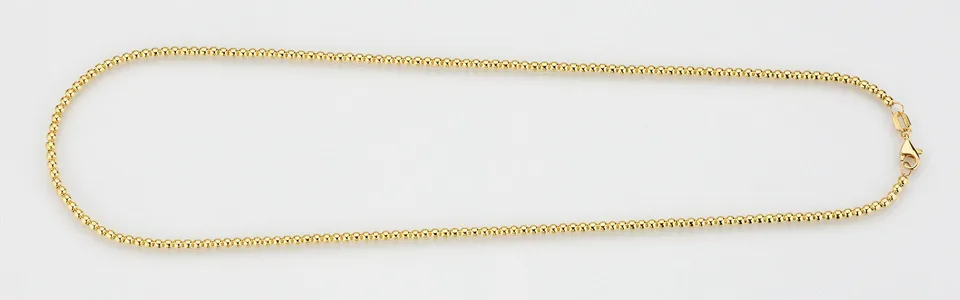 Eugen Rühle Kugelkette 2,5mm Armband 19cm 585 Gelbgold
