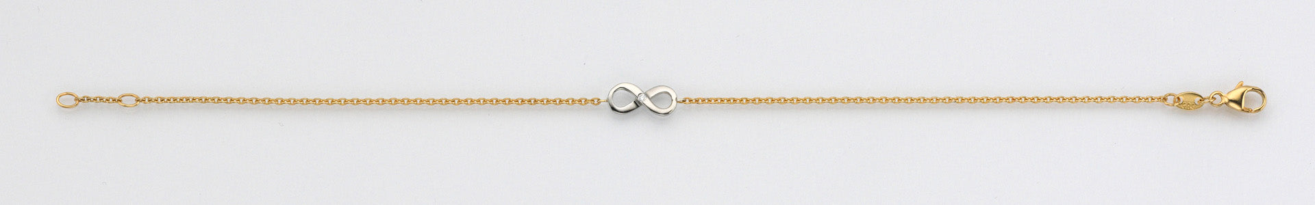 Eugen Rühle Infinity Armband Brillant 0,01ct 585 Weißgold
