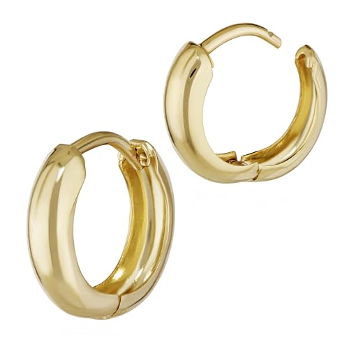 NKlaus JEWELLERY Klappcreolen 333 Gelbgold 12,2mm 1 Paar