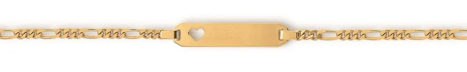 Eugen Rühle Armbänder ID-Band Figaropanzerkette Armband 585 Gelbgold