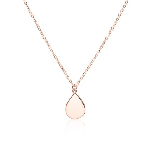 JEWLIX Ketten mit Anhänger Kette Tropfen 925er Silber rosé