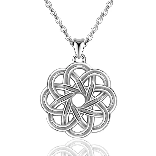 Eudora Harmony Bola Keltischer Knoten Kette 925 Silber 45,7cm