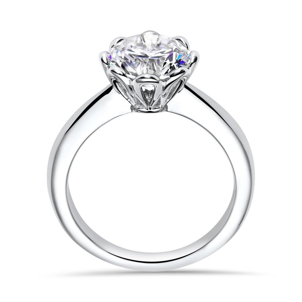 JEWLIX Verlobungsring 925 Silber Zirkonia Größe 56