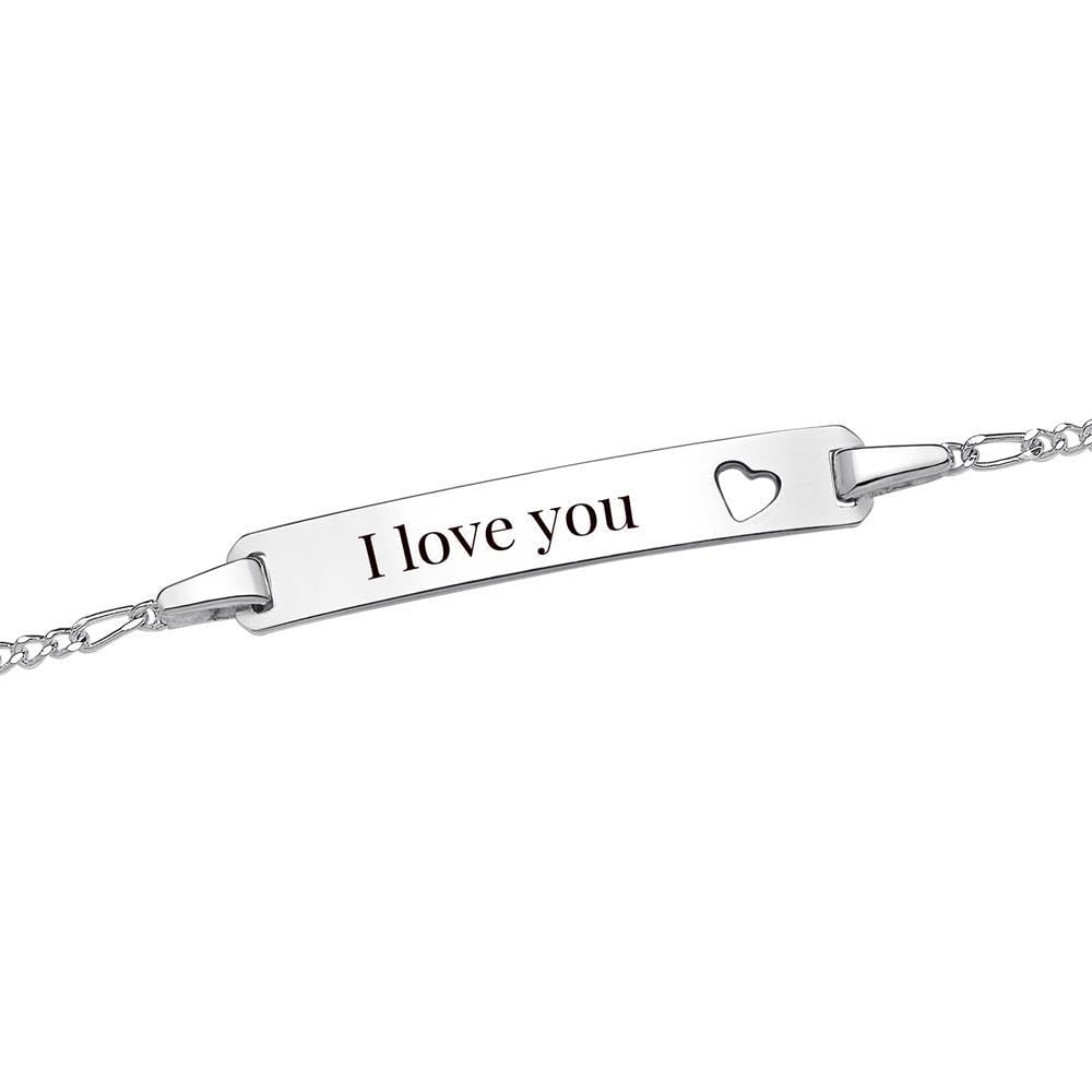 JEWLIX ID1011 ID-Armband 925 Silber 16 cm gravierbar