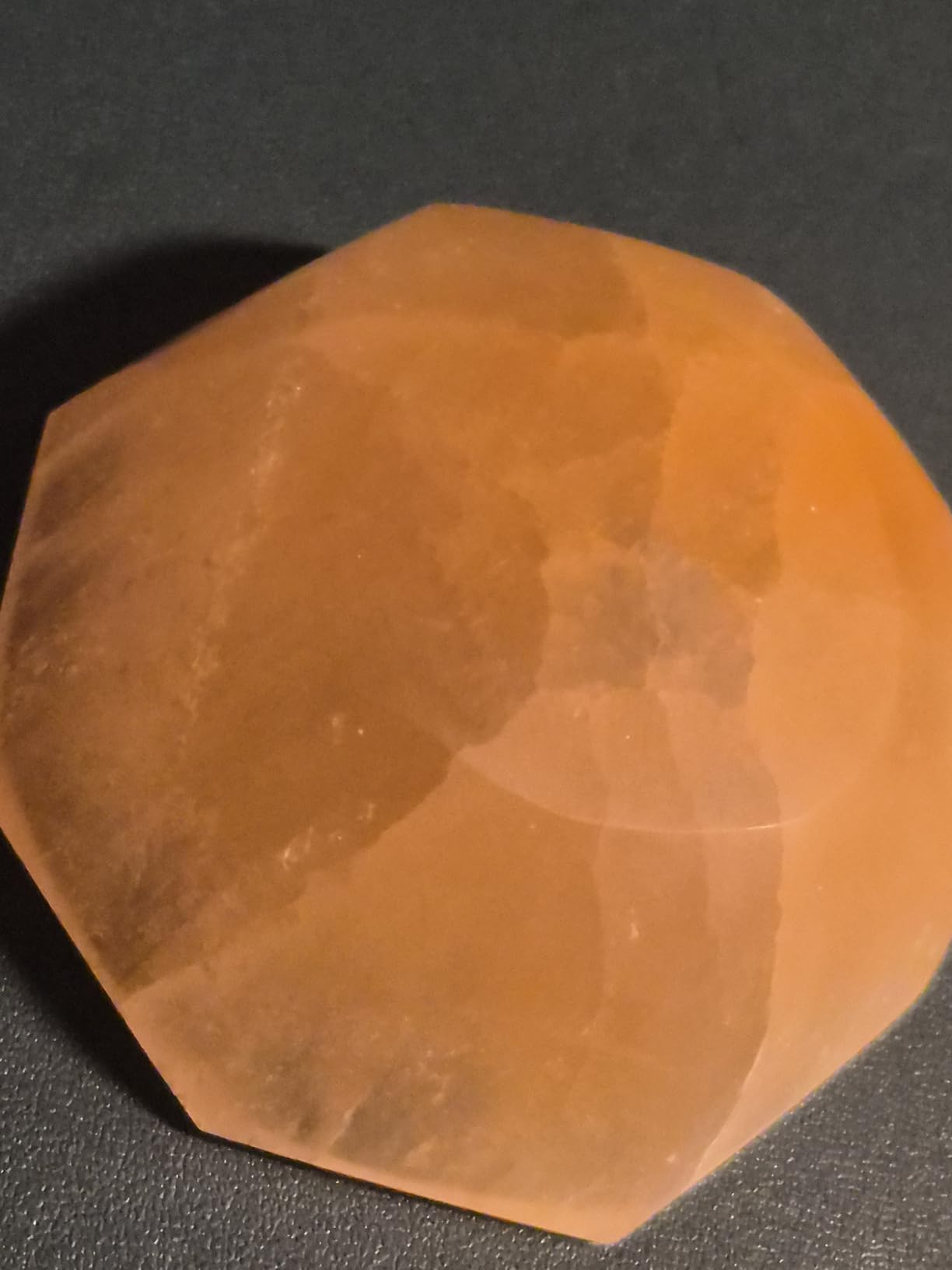 NKlaus Healing Crystals Selenit-Schale 6x6cm Pfirsich