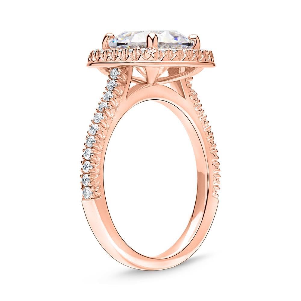JEWLIX Verlobungsring 925 Silber rosévergoldet Zirkonia 50mm