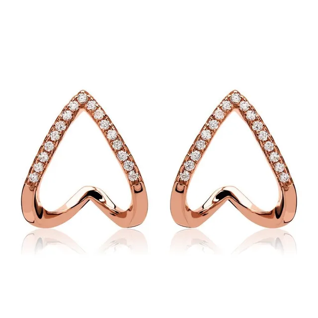 JEWLIX Ohrstecker SE0832 Ohrringe Roségold mit Zirkonia