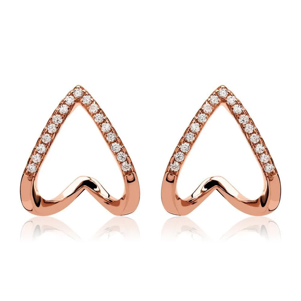 JEWLIX Ohrstecker SE0832 Ohrringe Roségold mit Zirkonia