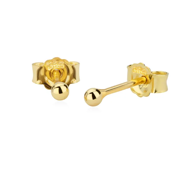 NKlaus Paar Kugelohrstecker 333 Gelbgold Ohrstecker 4,0 mm
