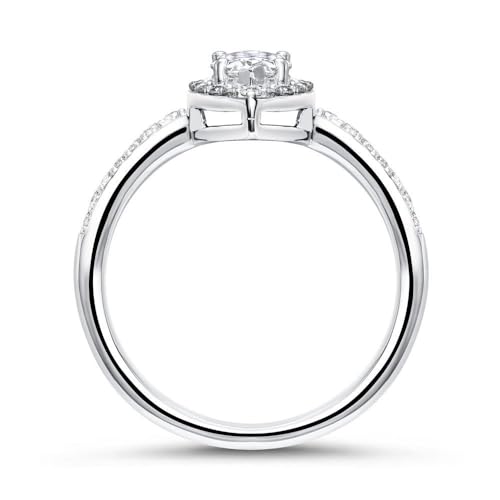 JEWLIX Verlobungsring Silber Tropfen Zirkonia Gr. 56