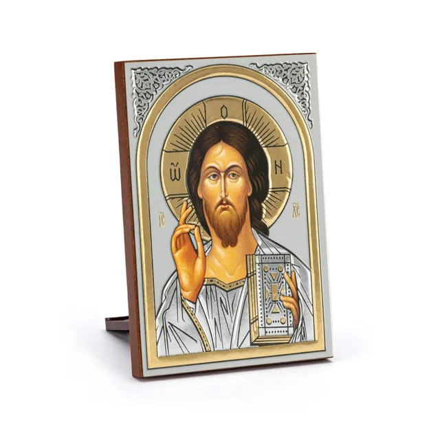NKlaus Religious Icons Jesus Christus Ikone Holz 6x8,5cm