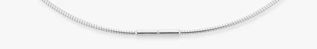 Eugen Rühle Omega rund 1mm Halskette 925 Silber 40 cm