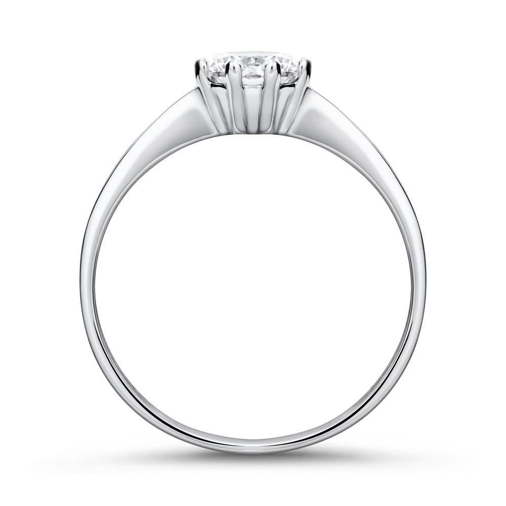 JEWLIX Verlobungsring Weißgold 375 Zirkonia Gr. 56