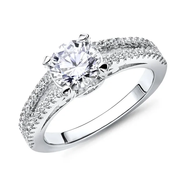 JEWLIX VR0032 Verlobungsring 925 Silber Zirkonia Gr. 54