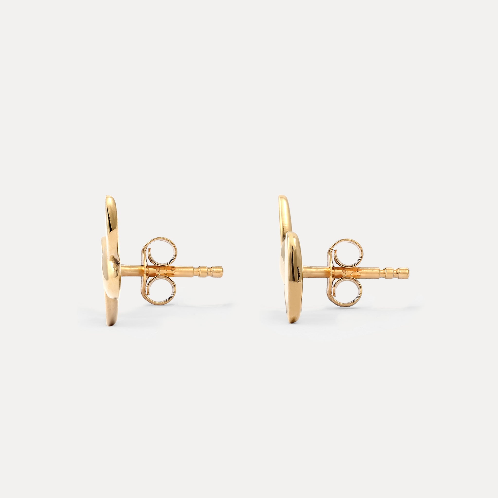 Stilnest Canyon Ear Climbers Ohrringe Gold Vermeil