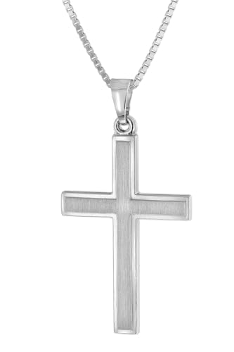 trendor 68258 Kreuz Halskette Herren 50 cm 925 Silber