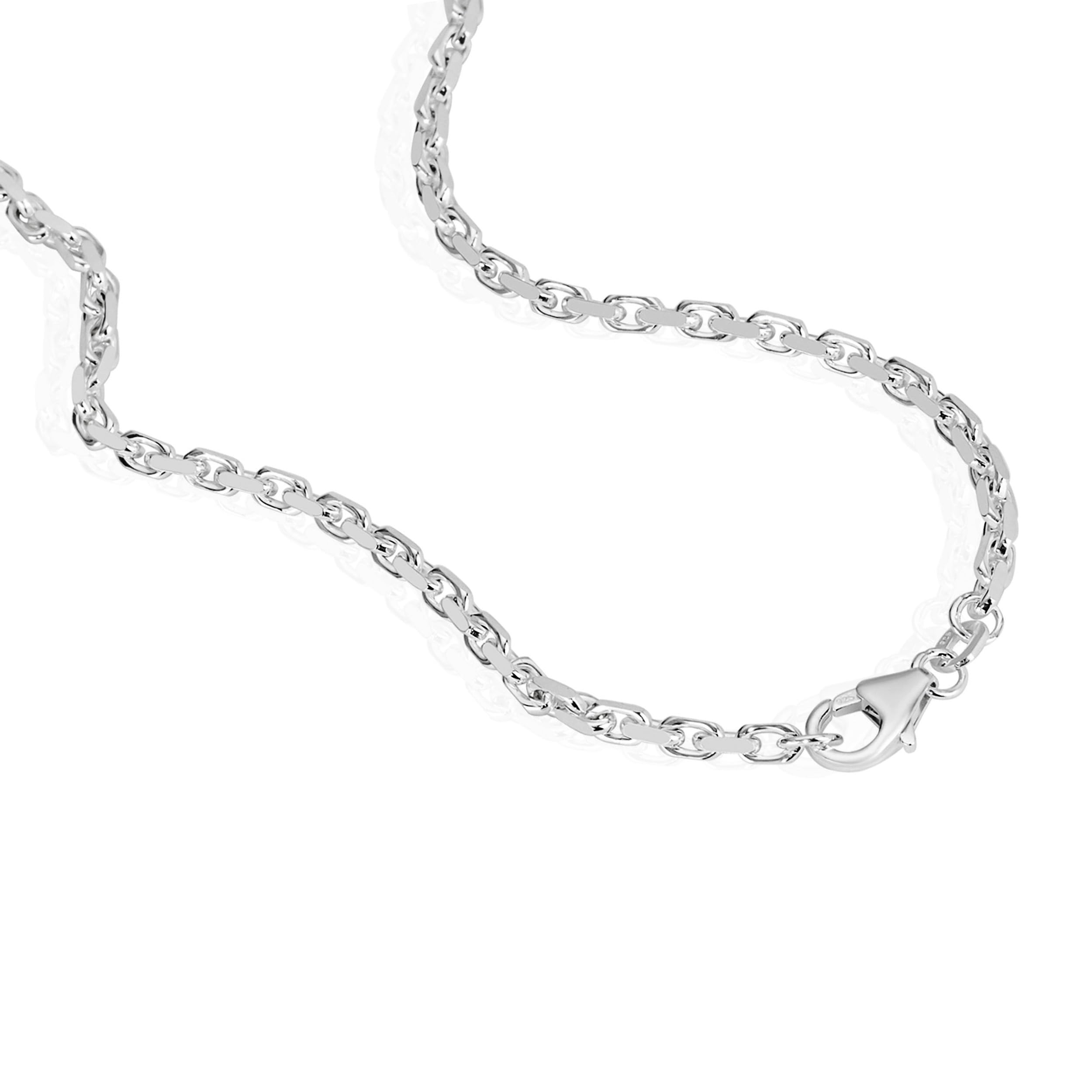 NKlaus Jewellery Ankerkette 925 Silber Collier 42cm 2mm